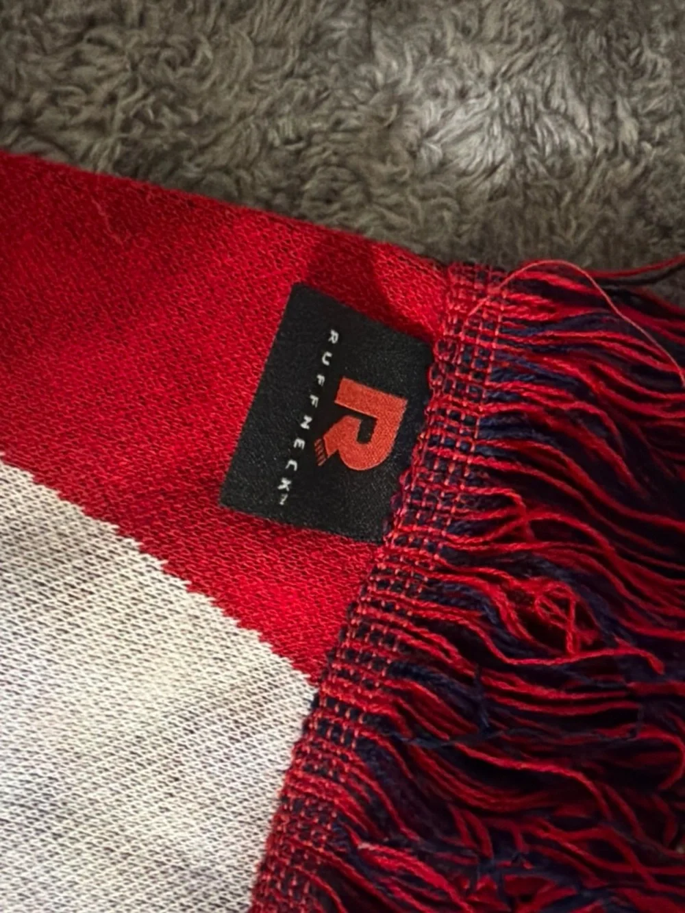 New 63 inch Just Play USA  Scarf - Navy and Red